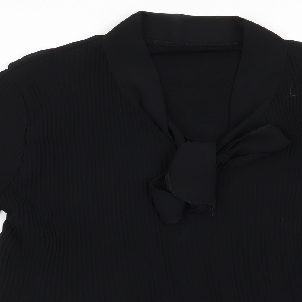 Womens UK Size  Preworn Black Tunic Blouse