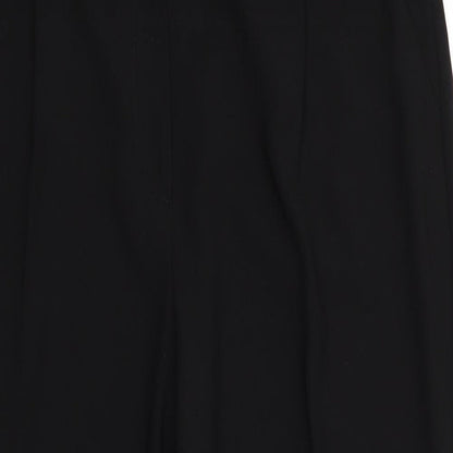 Womens UK Size 14 Per Una Regular Fit Dress Pants Black Trousers