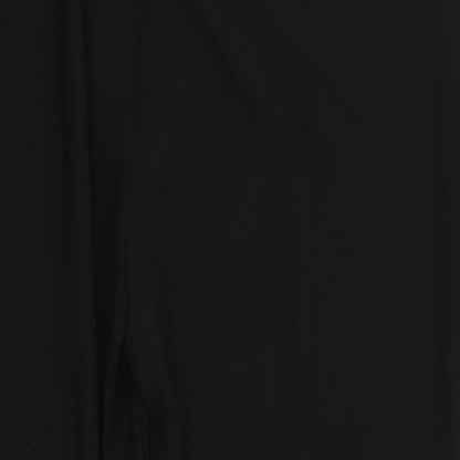 Womens UK Size 14 Per Una Regular Fit Dress Pants Black Trousers