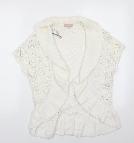 Womens UK Size 18 Soon Ivory Cardigan Jumper