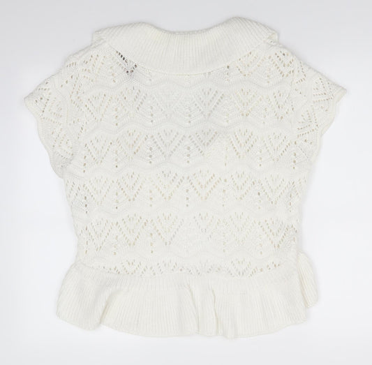 Womens UK Size 18 Soon Ivory Cardigan Jumper