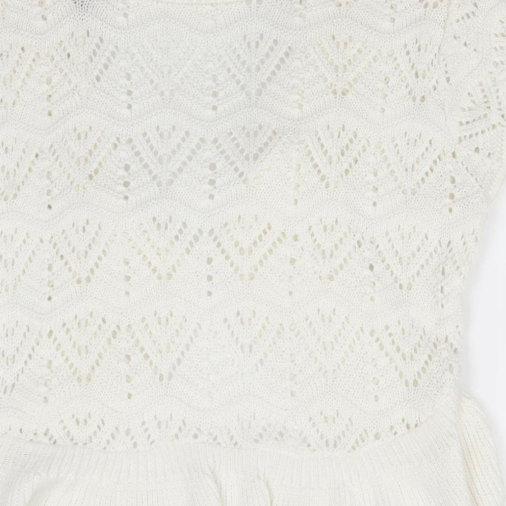 Womens UK Size 18 Soon Ivory Cardigan Jumper