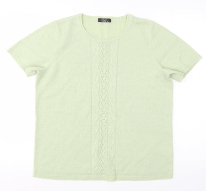 Womens UK Size M BM Green Pullover Jumper