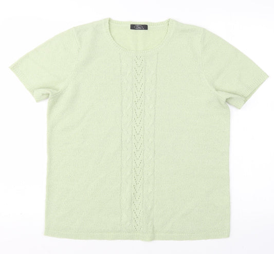 Womens UK Size M BM Green Pullover Jumper