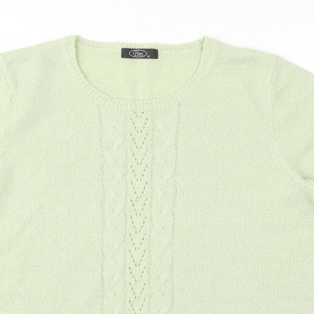 Womens UK Size M BM Green Pullover Jumper