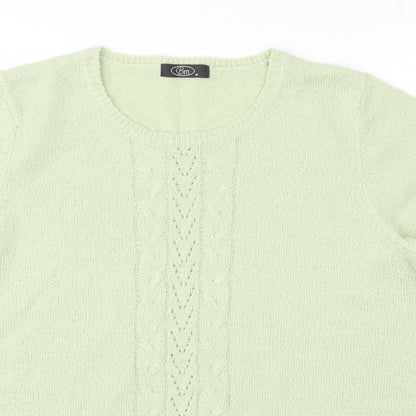 Womens UK Size M BM Green Pullover Jumper