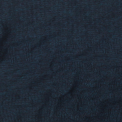 BHS Mens Green V-Neck  Acrylic Pullover Jumper Size M