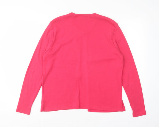 Womens UK Size 14 TIGI Pink Cardigan Jumper