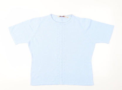 Womens UK Size M EWM Blue Pullover Jumper