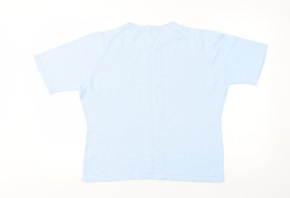 Womens UK Size M EWM Blue Pullover Jumper