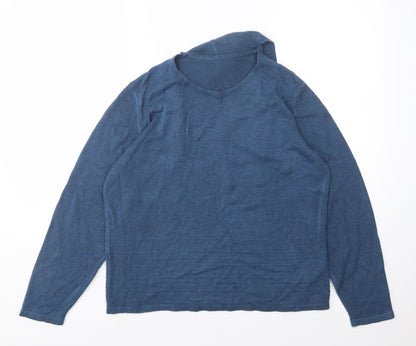 Womens UK Size 14 M&S Blue Pullover Jumper