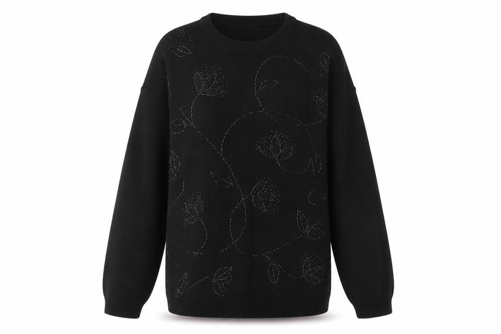 Womens UK Size S Akal Black Pullover Jumper