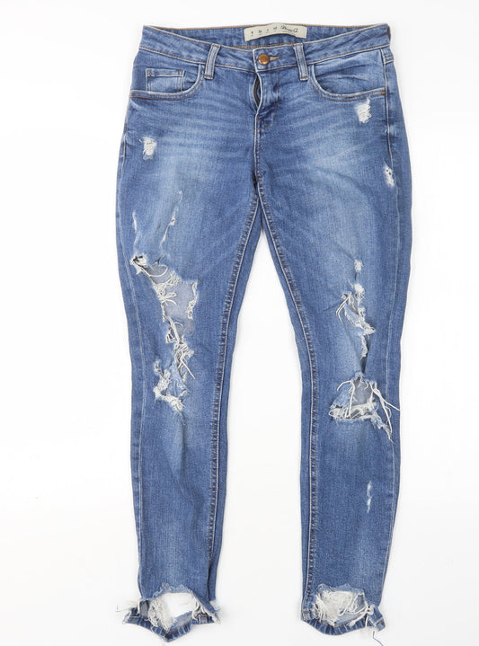 Denim Co Womens Blue  Cotton Skinny Jeans Size 8 L29 in Regular