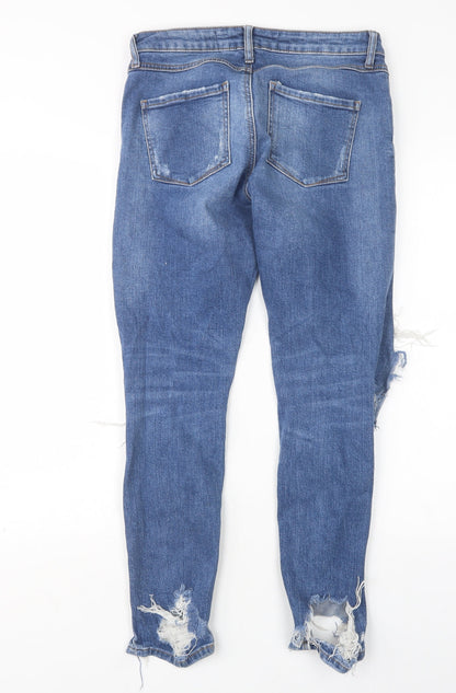 Denim Co Womens Blue  Cotton Skinny Jeans Size 8 L29 in Regular