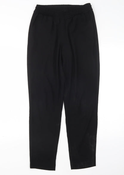 Nutmeg Womens Black  Polyester Trousers  Size 10 L29 in Regular
