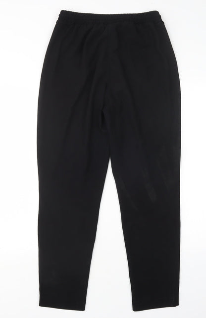 Nutmeg Womens Black  Polyester Trousers  Size 10 L29 in Regular