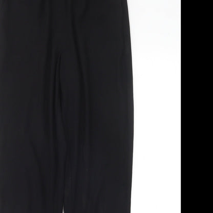 Nutmeg Womens Black  Polyester Trousers  Size 10 L29 in Regular