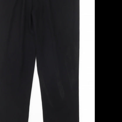 Nutmeg Womens Black  Polyester Trousers  Size 10 L29 in Regular