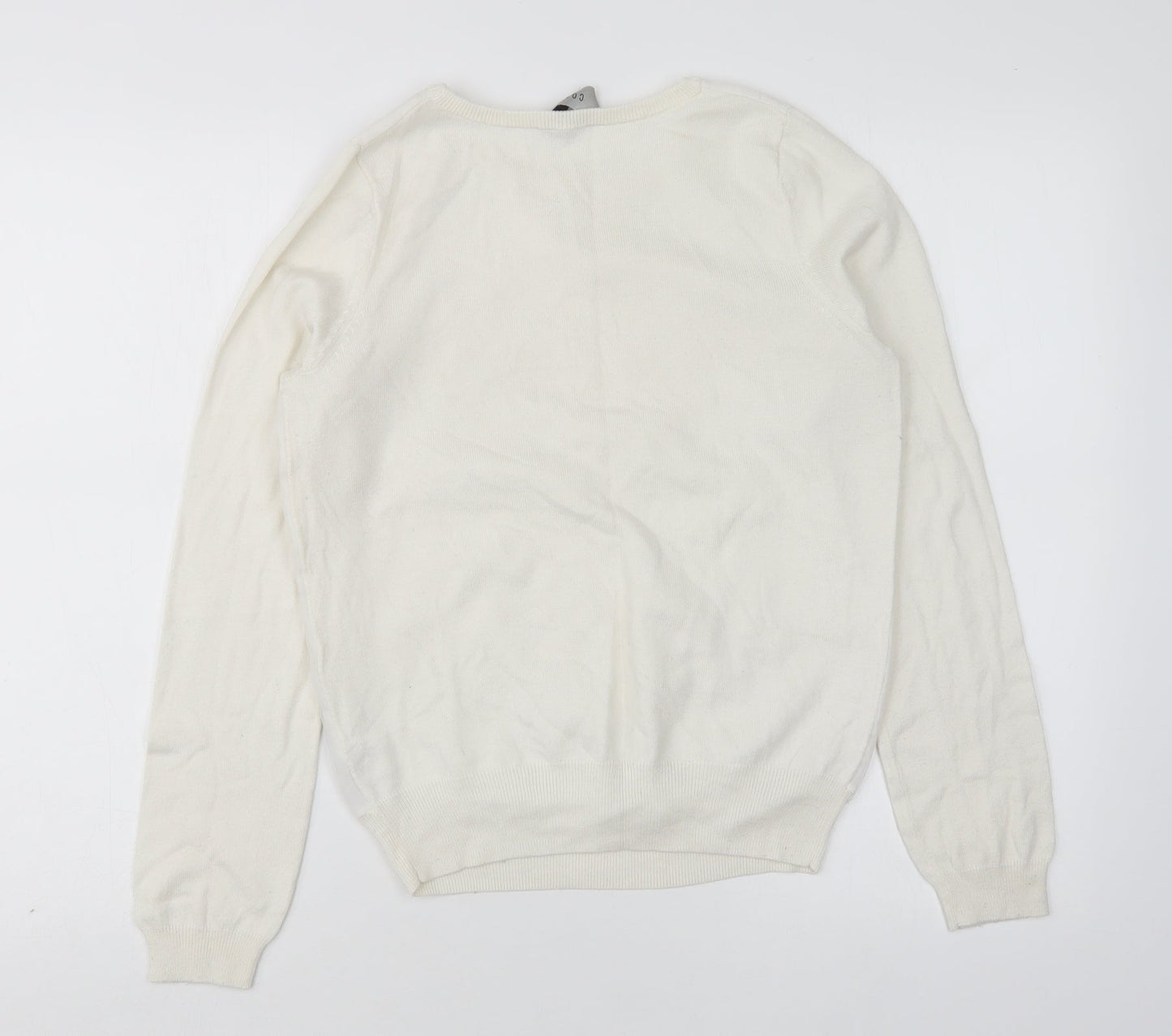 Womens UK Size XS Coast White Pullover Jumper