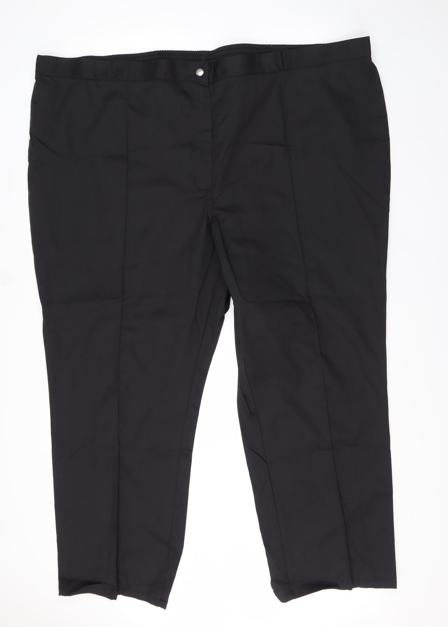 Womens UK Size 32 Alexandra Regular Fit Dress Pants Black Trousers