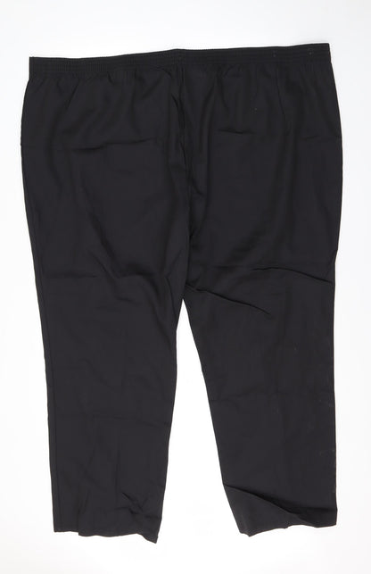 Womens UK Size 32 Alexandra Regular Fit Dress Pants Black Trousers