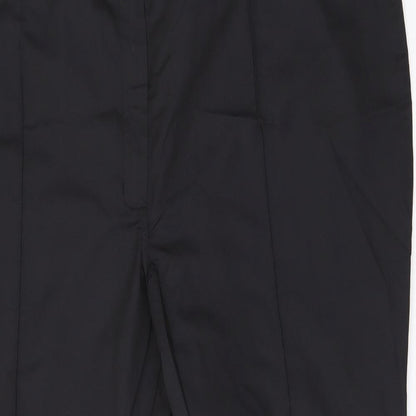 Womens UK Size 32 Alexandra Regular Fit Dress Pants Black Trousers