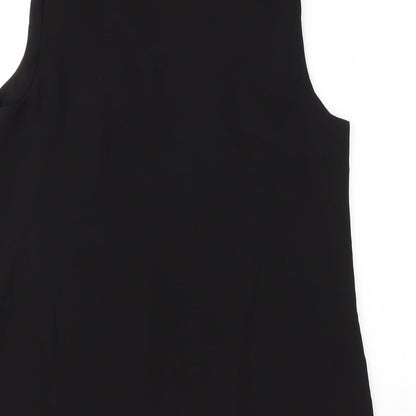 Womens UK Size 10 Oasis Black Basic Blouse