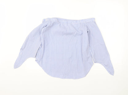 Womens UK Size 10 Oasis Blue Basic Blouse