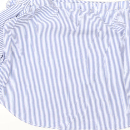 Womens UK Size 10 Oasis Blue Basic Blouse
