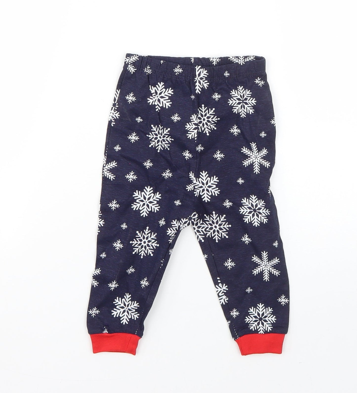 Baby Baby Blue  Cotton  Pyjama Pants Size 6-9 Months   - christmas