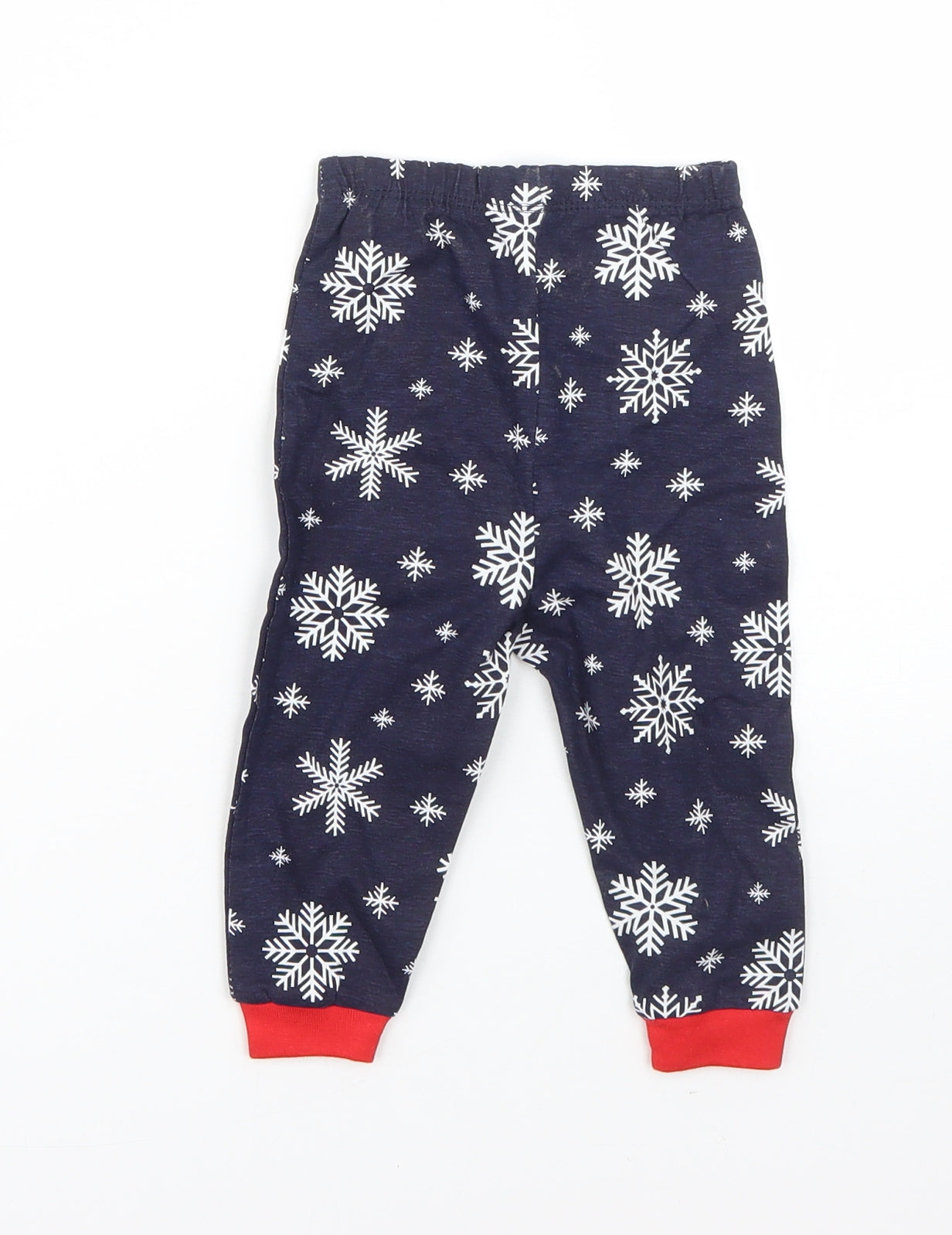 Baby Baby Blue  Cotton  Pyjama Pants Size 6-9 Months   - christmas