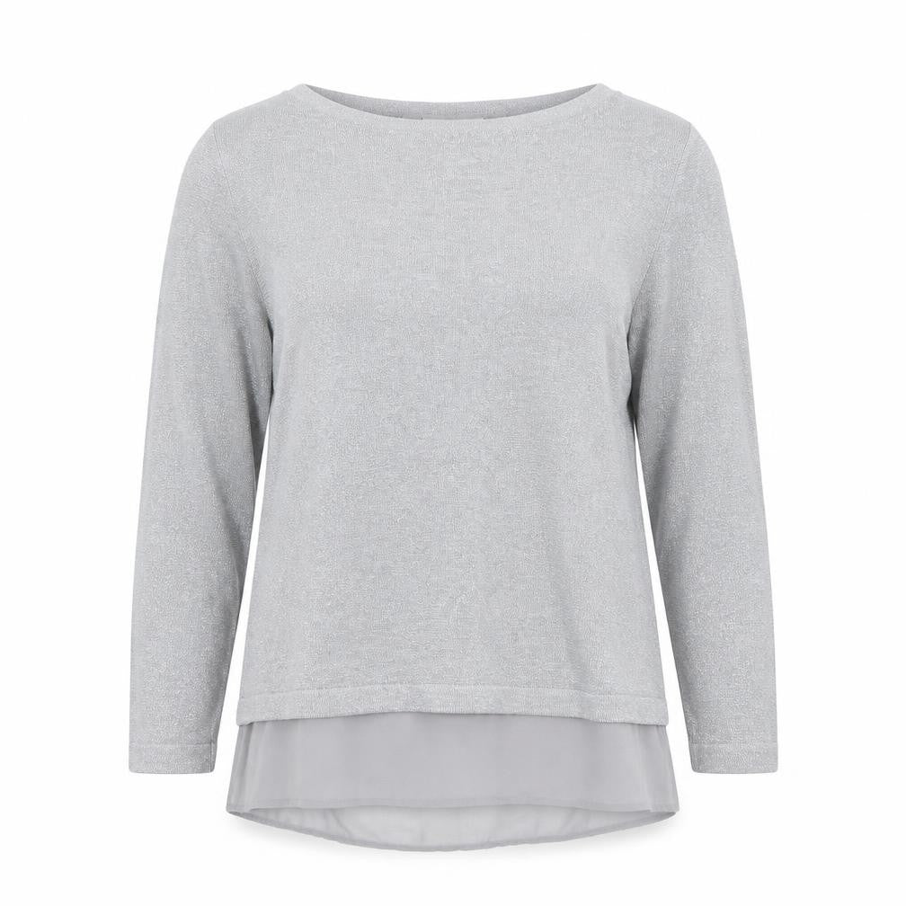 Wallis Womens Grey Round Neck  Viscose Pullover Jumper Size 14