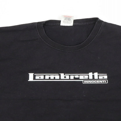 Fruit of the Loom Girls Black  Cotton Basic T-Shirt Size 7-8 Years Round Neck