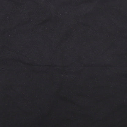 Fruit of the Loom Girls Black  Cotton Basic T-Shirt Size 7-8 Years Round Neck
