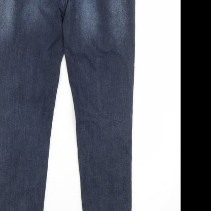 Womens UK Size 18 Very Regular Fit Skinny Blue Jeans