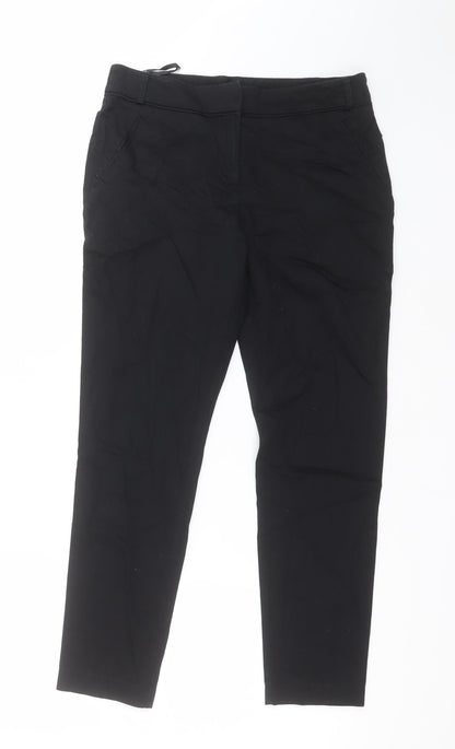 Womens UK Size 8 Dorothy Perkins Regular Fit Dress Pants Black Trousers