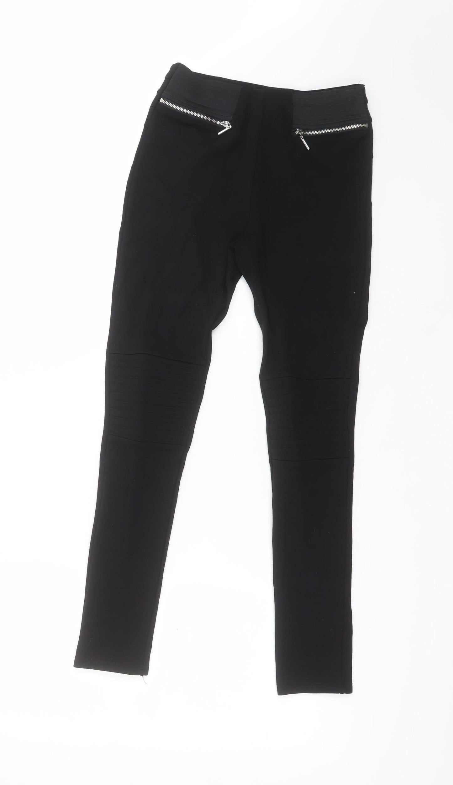 Womens UK Size S Zara   Black Leggings