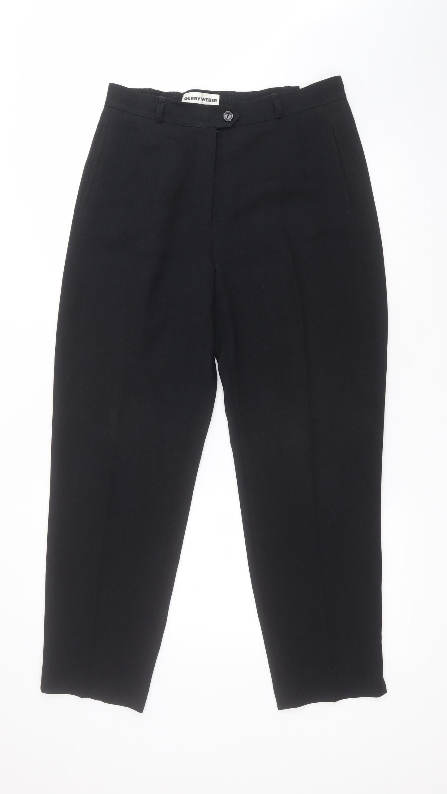 Gerry Weber Womens Black  Polyester Trousers  Size 14 L28 in Regular