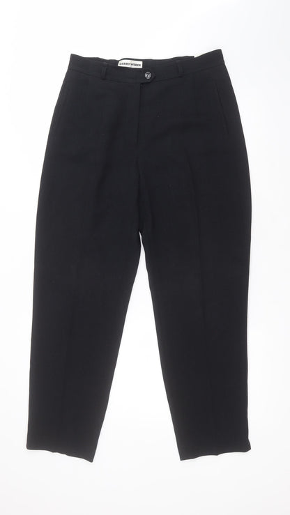 Gerry Weber Womens Black  Polyester Trousers  Size 14 L28 in Regular