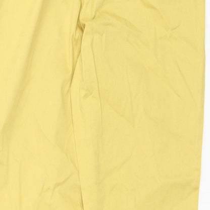 Womens UK Size 6 Gap Regular Fit Chino Yellow Trousers
