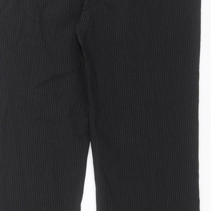Womens UK Size 14 New Look Regular Fit Dress Pants Black Trousers