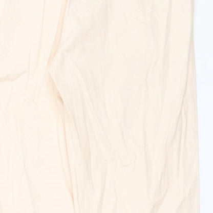 Topshop Womens Pink  Cotton Carrot Trousers Size 10 L27 in Regular