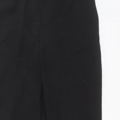 Womens UK Size 12 NEXT Regular Fit Carrot Black Trousers