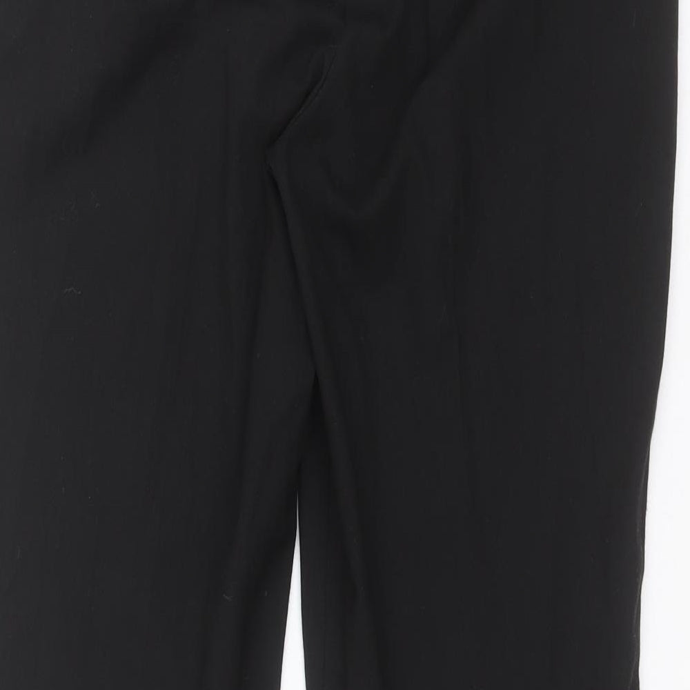 Womens UK Size 12 NEXT Regular Fit Carrot Black Trousers