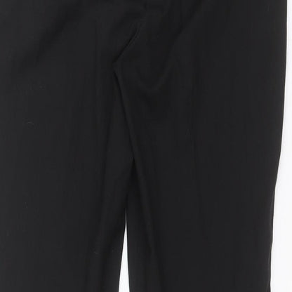 Womens UK Size 12 NEXT Regular Fit Carrot Black Trousers