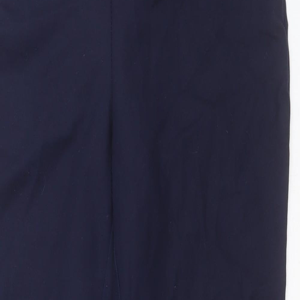 Womens UK Size 12 NEXT Regular Fit Carrot Blue Trousers