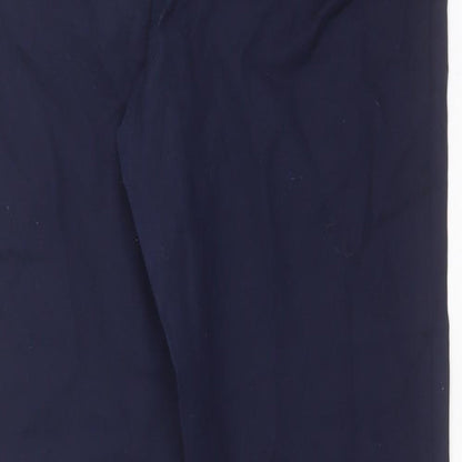 Womens UK Size 12 NEXT Regular Fit Carrot Blue Trousers