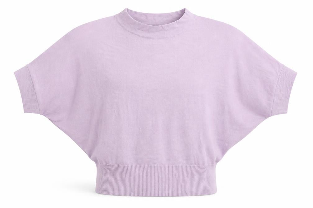 Womens UK Size S Amisu Purple Basic T-Shirt