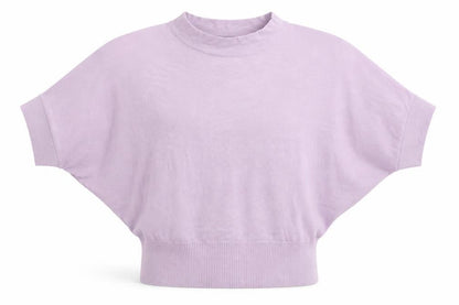 Womens UK Size S Amisu Purple Basic T-Shirt