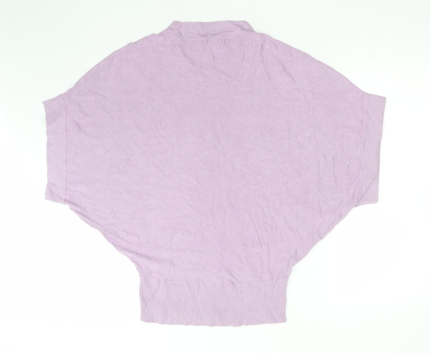 Womens UK Size S Amisu Purple Basic T-Shirt